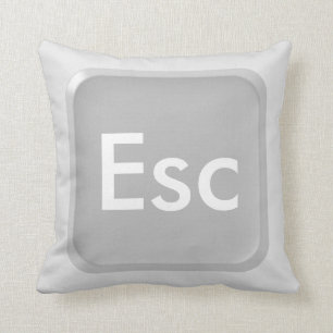 Cojín Decorativo Tecla de escape del teclado