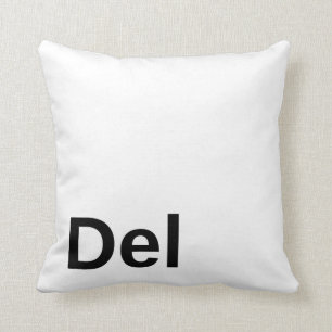Cojín Decorativo Tecla de Suprimir