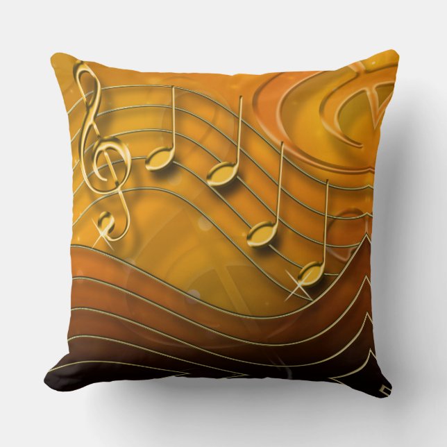 Cojín Decorativo Tecla de violín (Anverso)