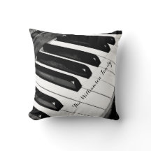 Teclas de piano personalizadas en blanco y negro c