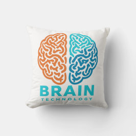 Cojín Decorativo Tecnología del Cerebro - Mente de Hemisferios Divi