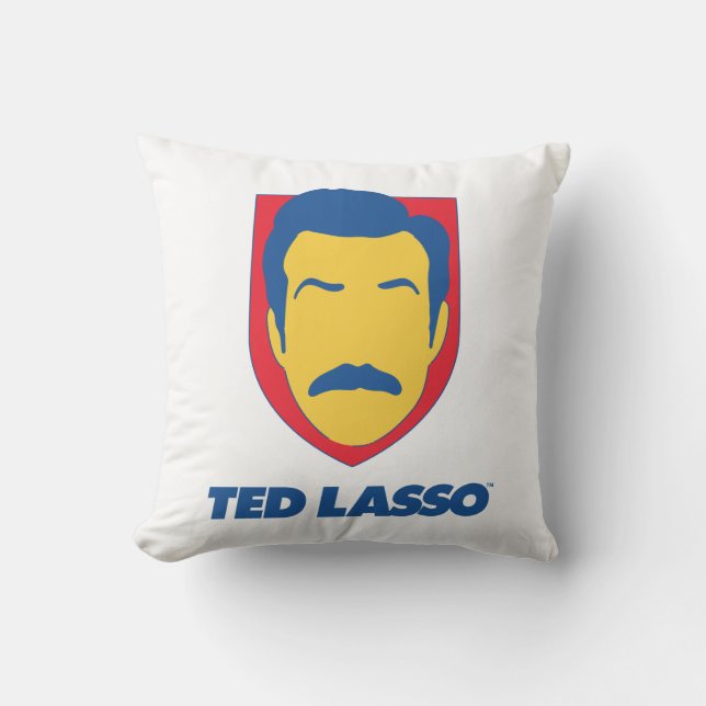 Cojín Decorativo Ted Lasso | Icono de cara (Anverso)