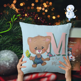 Cojín Decorativo Teddy Bear Bear Luz Azul