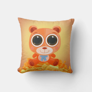 Cojín Decorativo Teddy Bear - Naranja Candy