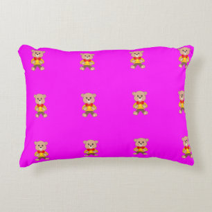 Cojín Decorativo Teddy Bears Magenta rosa moderno