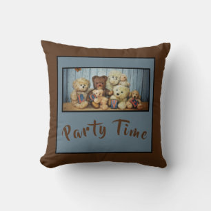 Cojín Decorativo Teddy con amigos Fiesta -