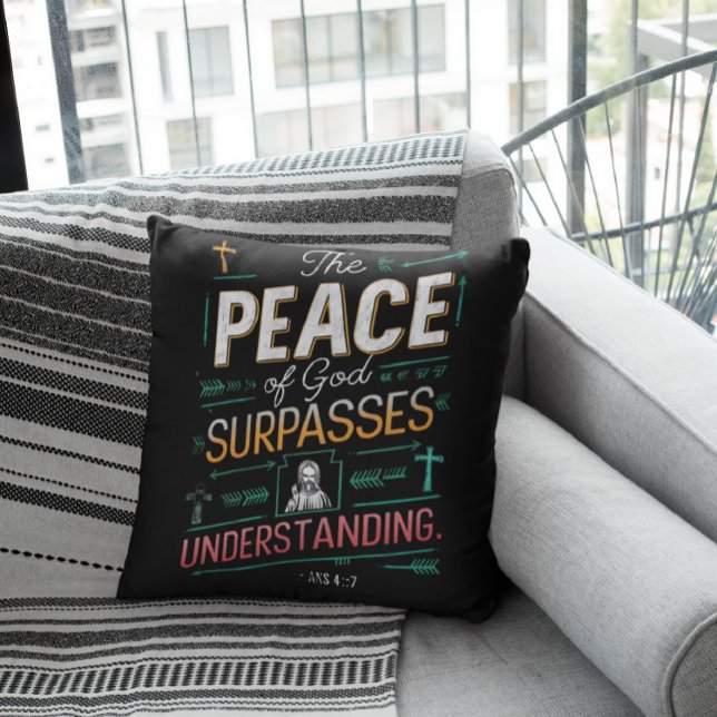 Cojín Decorativo Tee gráfico de la paz divina (Subido por el creador)