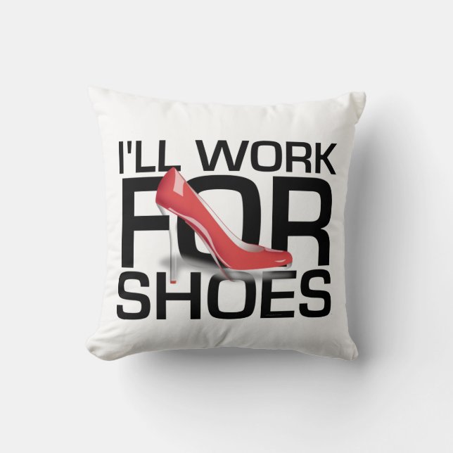 Cojín Decorativo TEE Work for Shoes (Anverso)