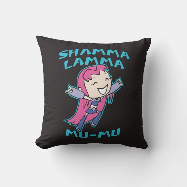 Cojín Decorativo Teen Titans Go! | Starfire "Shamma Lamma Mu-Mu" (Anverso)
