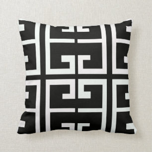 Cojín Decorativo Teja española blanco y negro