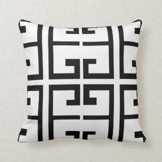 Cojín Decorativo Teja española blanco y negro