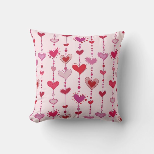 Cojín Decorativo Tejas del corazón (Anverso)
