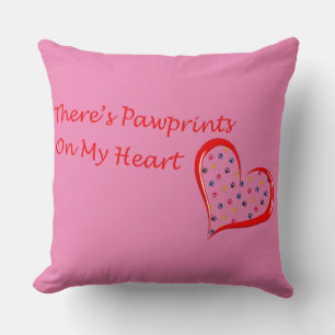 Cojín Decorativo Tejas huellas en mi corazón