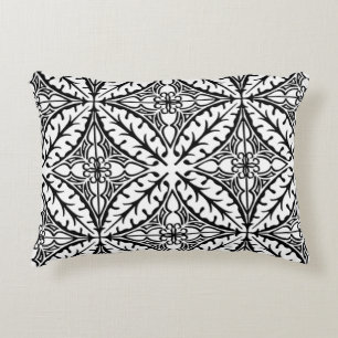 Cojín Decorativo Tejas marroquíes - blanco y negro