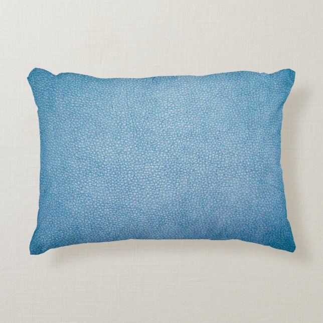 Cojín Decorativo Tejido azul (Anverso)