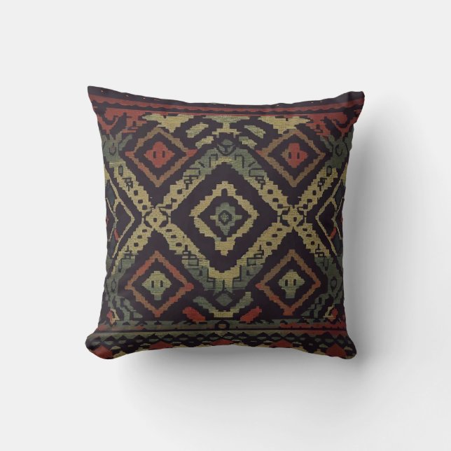 Cojín Decorativo Tejido bohemio (Anverso)