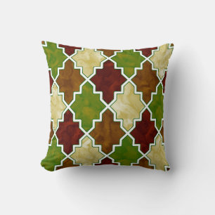 Cojín Decorativo Tejido colorido real Quatrefoil Arte marroquí 4