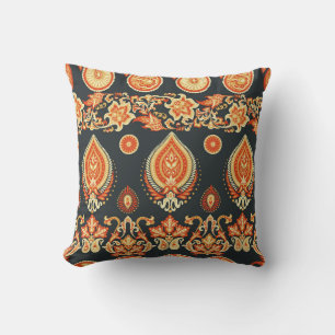 Cojín Decorativo Tejido étnico oriental de Paisley