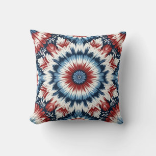 Cojín Decorativo Tejido rojo, blanco y azul