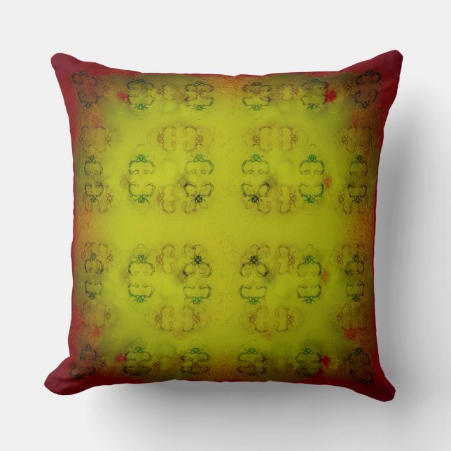 Cojín Decorativo Tejido verde (Anverso)