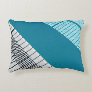 Cojín Decorativo Tejidos de rayas blancas y azules