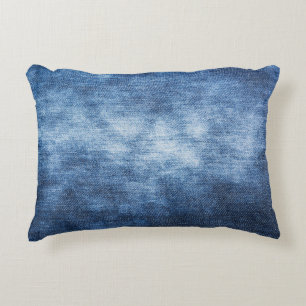 Cojín Decorativo Tela de denim, fondo texturado.
