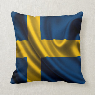 Cojín Decorativo Tela de la bandera de Suecia