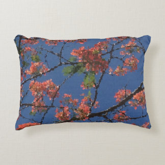 Cojín Decorativo Tela floral, azul