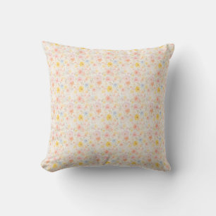 Cojín Decorativo Tela floral de Pascua – Pastel adorable  