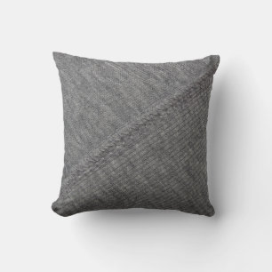 Cojín Decorativo Tela gris: textura abstracta de punto.