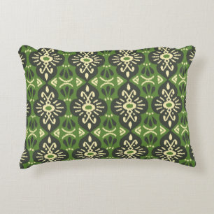 Cojín Decorativo Tela Ikat hecha a mano. Patrón étnico sin fisuras.