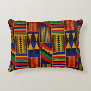 Cojín Decorativo Tela Kente de estilo africano