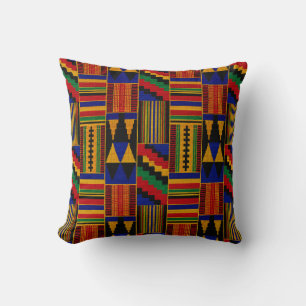 Cojín Decorativo Tela Kente de estilo africano