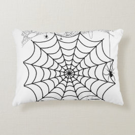 Cojín Decorativo Telaraña de araña espeluznante Halloween