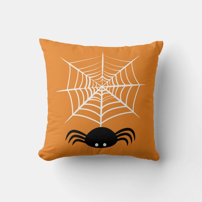 Cojín Decorativo Telaraña de Halloween (Anverso)