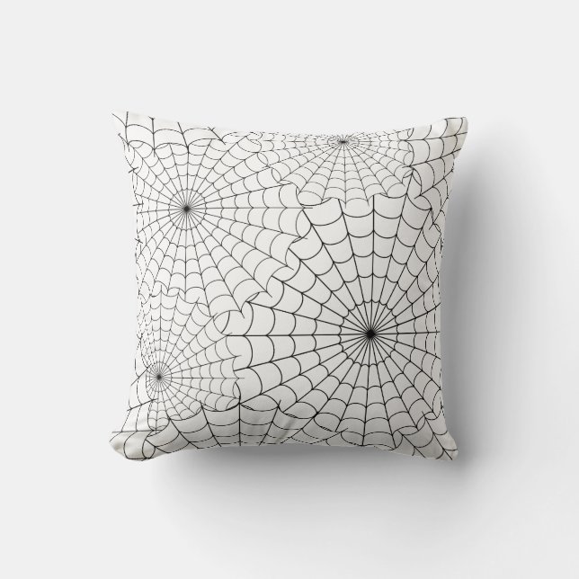 Cojín Decorativo Telarañas de Halloween (Anverso)