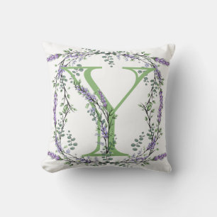 Cojín Decorativo Tema botánico de Y Lavanda Eucalipto 