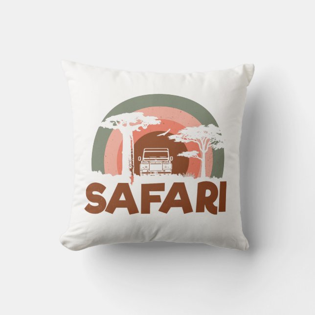 Cojín Decorativo Tema de África Safari (Anverso)