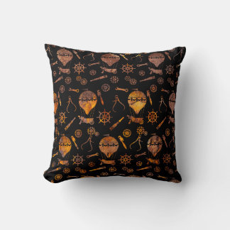 Cojín Decorativo Tema de globos Super Coloridos de óxido Steampunk
