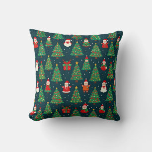 Cojín Decorativo Tema de vacaciones de Navidad