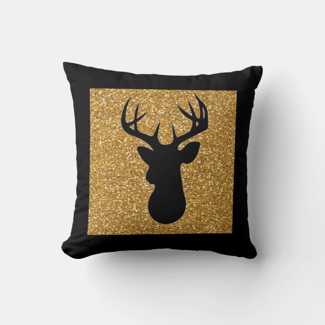 Cojín Decorativo Tema de vacaciones de Personalizado dorado reversi (Anverso)