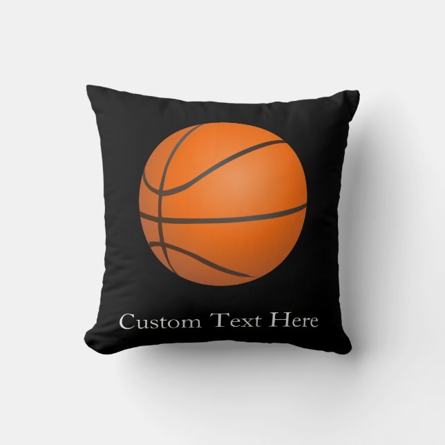 Cojín Decorativo Tema del baloncesto (Anverso)
