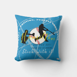 Cojín Decorativo Tema del béisbol Pillow personalizado HAMbyWG