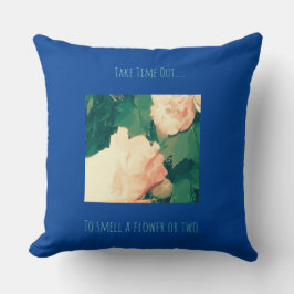 Cojín Decorativo Tema floral motivador
