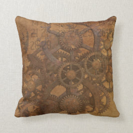Cojín Decorativo Tema industrial del steampunk
