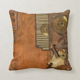 Cojín Decorativo Tema industrial del steampunk