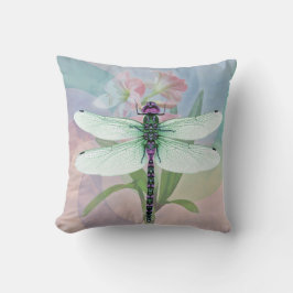 Cojín Decorativo Tema Surrealista de los 60 Dragonfly