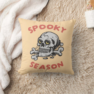 Cojín Decorativo Temblorosa temporada Scary Skull Halloween