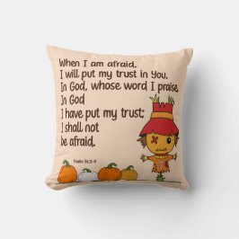 Cojín Decorativo Temeroso cuando tengo miedo
