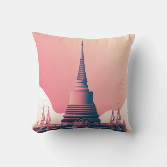 Cojín Decorativo Templo de Bangkok (Anverso)